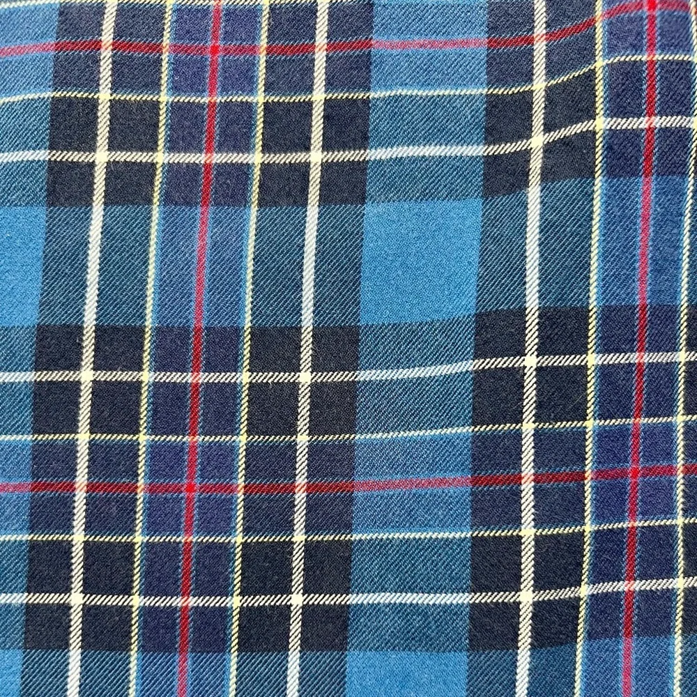 American Eagle Outfitters Men’s Small Blue Plaid Button Up Shirt Athletic Fit